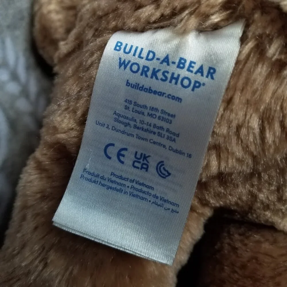 Build A Bear Workshop Plush Light Brown Teddy Bear